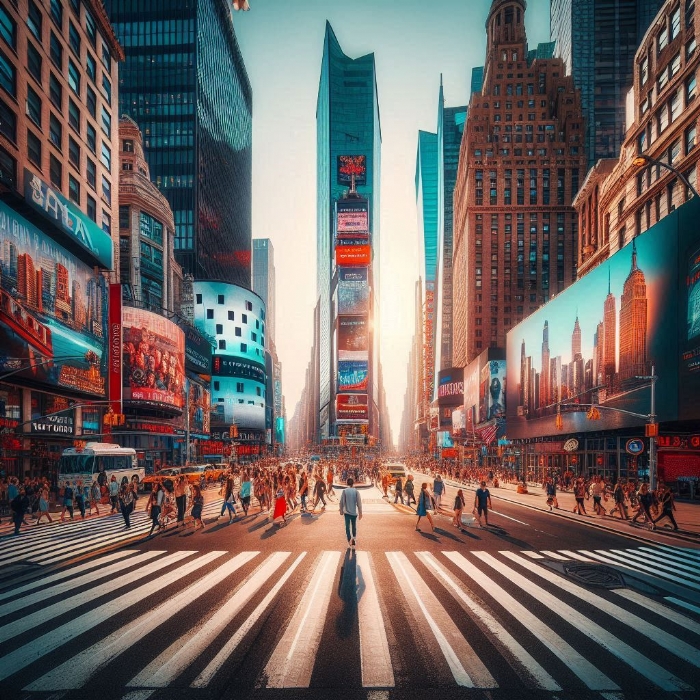 New York'un Büyüleyici Görünümü: Times Square'de Şehrin Kalbinde Gezin