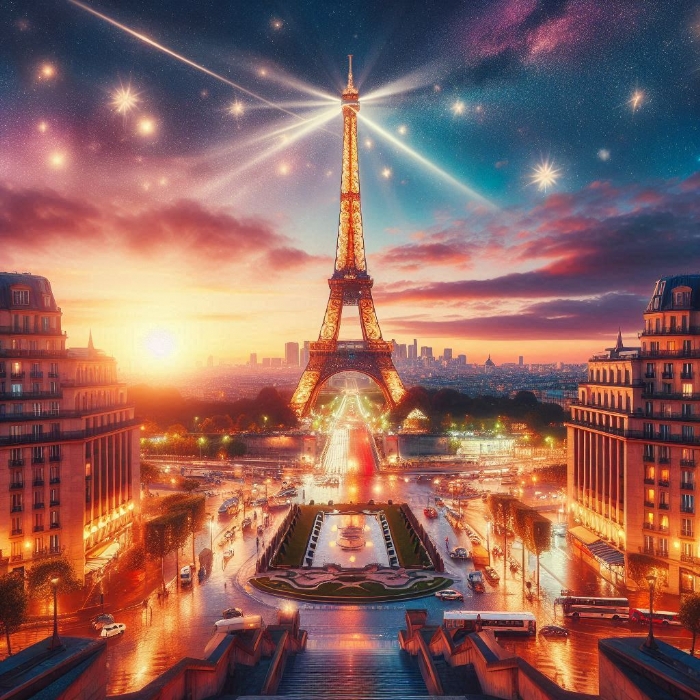 Paris'in Romantik Atmosferi: Aşkın Şehri Işıltılı Eiffel Kulesiyle Tanışın
