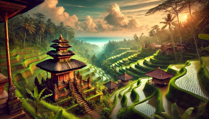 Bali'nin Ruhani Dokusu: Tapınaklar, Pirinç Tarlaları ve Denizle Bütünleşen Doğa